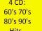 60 Top Ten Hits + Big On 70's + 80's Hits + 90's H