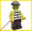 Lego CITY Ludzik Więzień z zarostem bez rękawów