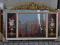PIĘKNE LUSTRO Z OBRAZAMI, KORONĄ i ZWIEŃCZENIEM