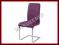 Krzesło metalowe H-330 fiolet chrom e.skóra SIGNAL