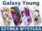 Guma na telefon do Samsung Galaxy Young +2x FOLIA