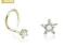 PIERCING KOLCZYK DO NOSA ZŁOTY 14K 585  GWIAZDKA