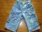 Krótkie spodnie, spodenki, bojówki jeans 140-146