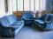 Ogromny komplet salonowy * morski: sofa x2 i fotel