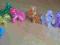 My little pony, brokatowe, teczowe figurki