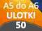 ULOTKI A5 SKŁADANE do A6 50 szt -Wysoka jakość-