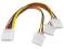 LD0 REDUKCJA 1xMOLEX M / 3x MOLEX F 4PIN 20cm F-VT