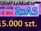 Ulotki składane 2xA5 nakład 15000 szt., A4 do A5