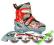 ROLKI POWERBLADE FUSION 30-33 CZERWONE ABEC-7