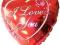 BALON 18'' balony serce I LOVE YOU Kocham Cię