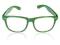 OKULARY NERD ZERÓWKI WAYFARER NERDY Zielone