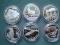 zestaw 6 różnych monet i roczników (rosja)