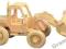 ~ PUZZLE DREWNIANE 3D ~ SAMOCHÓD BULDOŻER ~