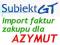 Azymut import faktur do Subiekt GT EPP Sfera