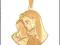 ZŁOTY MEDALIK PR585 ZAWIESZKA WISIOREK MATKA BOSKA