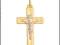 ZŁOTY 585 KRZYŻ KRZYŻ CHRYSTUS KOMUNIA CHRZEST