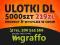 ULOTKI DL 5000 - PROJEKT &amp; WYSYŁKA W CENIE !