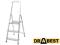 Drabina ALUMINIOWA 3 stopniowa 125kg DRABEST