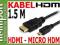 PROFESIONALNY KABEL HDMI to Micro HDMI 1,5M - HIT