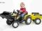 FALK 1023M Seledynowy traktor dla dzieci na pedały