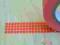 Taśma papierowa washi tape czerwona kratka 10 m