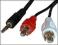 Nowy 1.2m Kabel 2x RCA Cinch Męski - Jack 3.5mm