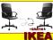 IKEA krzesło obrotowe FINGAL fotel biurowy +LAMPKA