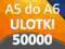 ULOTKI A5 SKŁADANE do A6 50000 szt -Wysoka jakość-
