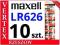 BATERIA 10 SZTUK BATERIE MAXELL L626 AG4 377 LR66