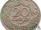 II RP, 20 groszy, 1923, st. 3+