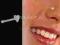 Kolczyk do nosa mini serduszko 0.8mm piercing
