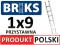 DRABINA ALUMINIOWA PRZYSTAWNA BRIKS 1x9 [2,55m]