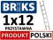 DRABINA ALUMINIOWA PRZYSTAWNA BRIKS 1x12 [3,40m]