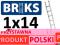 DRABINA ALUMINIOWA PRZYSTAWNA BRIKS 1x14 [4,00m]