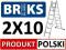 DRABINA ALUMINIOWA BRIKS PRZYSTAWNO-ROZSTAWNA 2x10