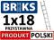 DRABINA ALUMINIOWA PRZYSTAWNA BRIKS 1x18 [5,10m]