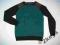 PRIMARK rebel SWETER GRANAT - ZIELONY 10 - 11 lat