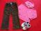 Ubranka i buciki dla dziewczynki 104-110 cm zestaw