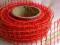 WSTĄŻKA- SIATKA - 5,5 cm/10 METRÓW -CZERWONA +ZŁOT