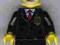 cty012 Police - City Suit with Red Tie and Badge,