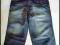 Nowe spodnie bermudy 3/4 jeansowe Denim 140 cm
