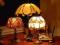 Lampa z Prawdziwego Bursztynu Tiffany Witraż +Cert