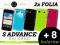 SAMSUNG GALAXY S ADVANCE I9070 Etui GEL + 2x Folia
