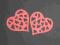 scrapki: ażurowe serca 25 sztuk, wielkość 5 cm