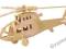 ~ PUZZLE DREWNIANE 3D ~ HELIKOPTER WOJSKOWY ~