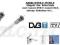 KABEL ANTENOWY 5m z wtykami  F do anteny TV/SAT !!