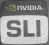 Naklejka Nvidia SLI Oryginał 21x21mm