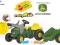 ROLLY TOYS Traktor JOHN DEERE ŁYŻKA+PRZYCZEPA