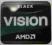 Naklejka Amd Vision Black Oryginał 19.5x16.5mm