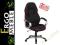 Obrotowy fotel biurowy Q-067 Signal czarno czerwon